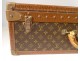 Louis Vuitton Alzer old suitcase leather monogram canvas vintage twentieth