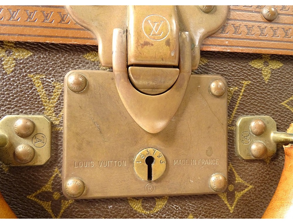 Louis Vuitton Alzer vintage suitcase 65 in monogram canvas and brown  lozine, brass jewelry Cloth ref.227593 - Joli Closet