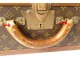 Louis Vuitton Alzer old suitcase leather monogram canvas vintage twentieth