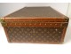 Louis Vuitton Alzer old suitcase leather monogram canvas vintage twentieth