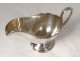 American solid silver sauce boat USA Goldsmith Shreve &amp; Co coat of arms 221gr XXth