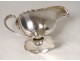 American solid silver sauce boat USA Goldsmith Shreve &amp; Co coat of arms 221gr XXth