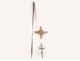 Processional cross in silver gold bronze 19th