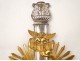 Processional cross in silver gold bronze 19th