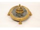 Empire ormolu inkwell Palmettes Napoleon III 19th