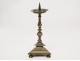 Picnic candle torch bronze candlestick 17th