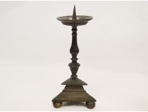 Picnic candle torch bronze candlestick 17th