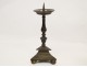 Picnic candle torch bronze candlestick 17th