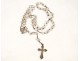 Rosary beads in silver Christ 19th