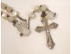 Rosary beads in silver Christ 19th