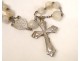 Rosary beads in silver Christ 19th