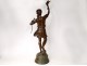 Large bronze sculpture Marcel Debut Arab falconer 85cm late nineteenth twentieth