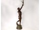 Large bronze sculpture Marcel Debut Arab falconer 85cm late nineteenth twentieth