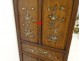 Cabinet wood carved mother of pearl Indochina Vietnam landscape butterflies nineteenth