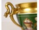 Paris porcelain Empire cup abundance horns swan neck torches nineteenth