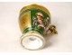 Paris porcelain Empire cup abundance horns swan neck torches nineteenth