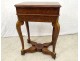 Worker writing desk table work mahogany bronze mirror Restoration XIXth