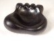 Ashtray George Jouve bear&#39;s paw enamelled ceramic signed 20th century