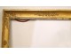 Large wooden frame stuccoed 19th Golden Empire Palmettes first