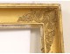 Large wooden frame stuccoed 19th Golden Empire Palmettes first