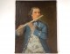 HST painting portrait man musician player flute gentleman eighteenth century