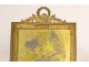 Pair of Louis XVI photo holder frames in gilded brass Napoleon III nineteenth crown