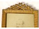 Louis XVI photo frame in gilded brass torch knot Napoleon III nineteenth