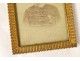 Louis XVI photo frame in gilded brass torch knot Napoleon III nineteenth