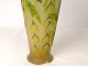 Large glass paste vase Emile Gallé glycines 34cm Art Nouveau XIXth century