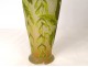 Large glass paste vase Emile Gallé glycines 34cm Art Nouveau XIXth century