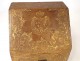 Mail box gilded embossed leather iron coat of arms coat of arms Maison Royale XIXth