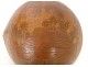 Half-calabash coconut carved penal colony Ile du Diable Guyana palm trees XIXth