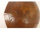 Half-calabash coconut carved penal colony Ile du Diable Guyana palm trees XIXth