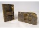 Louis XVI gilt bronze door locks 19th century castle foliage