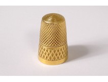 Thimble in solid gold 18 carats eagle head 5.94gr XIXth century