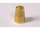 Thimble in solid gold 18 carats eagle head 5.94gr XIXth century