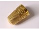 Thimble in solid gold 18 carats eagle head 5.94gr XIXth century