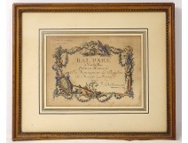 Invitation Bal Paré Versailles Marriage Grand Dauphin son Louis XV 1745 18th