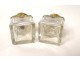 Odor cellar perfume bottles box inlaid brass Grand Tour XIXth