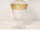 Carafe crystal cut crystal Saint-Louis model Thistle gilding twentieth