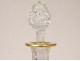 Carafe crystal cut crystal Saint-Louis model Thistle gilding twentieth