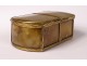 Small box double agate box gilded brass Restoration XIXth