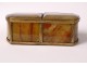 Small box double agate box gilded brass Restoration XIXth