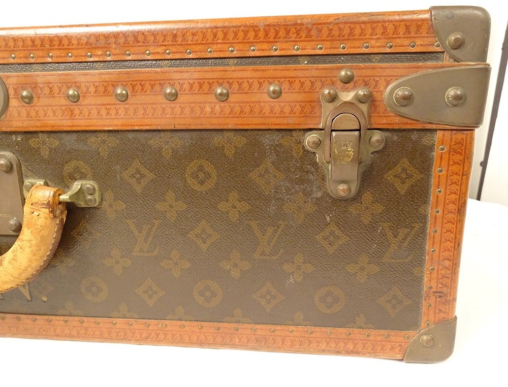 Ancienne valise LOUIS VUITTON à restaurer - collection bagage vintage luxe