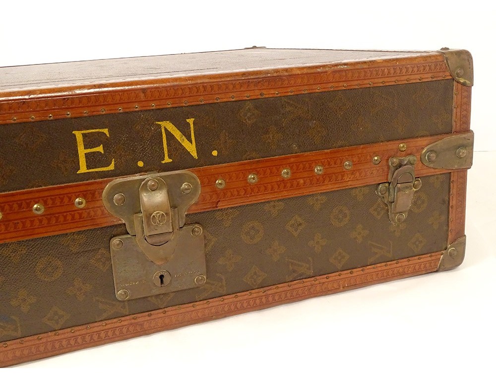 Unrestored Antique Louis Vuitton shoe trunk - Pinth Vintage Luggage