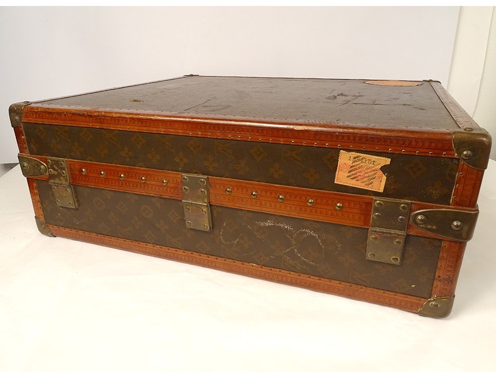 Unrestored Antique Louis Vuitton shoe trunk - Pinth Vintage Luggage
