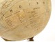 Terrestrial globe world map Geographer Forest rue Buci Paris wood XIXth century