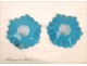 Pair of sconces candle blue opaline Napoleon III 19th