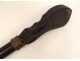 19th century carved wood handle double blade sword cane