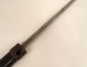 19th century carved wood handle double blade sword cane